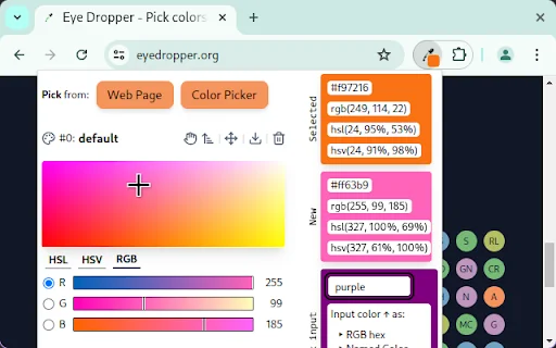 Eye Dropper: Kunin ang Kulay sa Website nang Mabilis at Libre - Screenshot 4