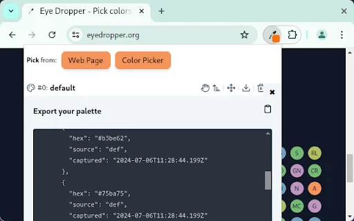 Eye Dropper: Kunin ang Kulay sa Website nang Mabilis at Libre - Screenshot 5