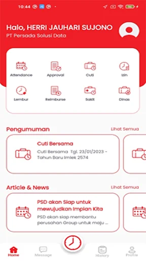 I-download ang Persada HRIS – Pinakamahusay na HR App para sa Empleyado - Screenshot 1