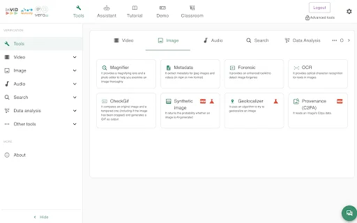 I-download ang InVID WeVerify: Maging Eksperto sa Fact-Checking - Screenshot 2