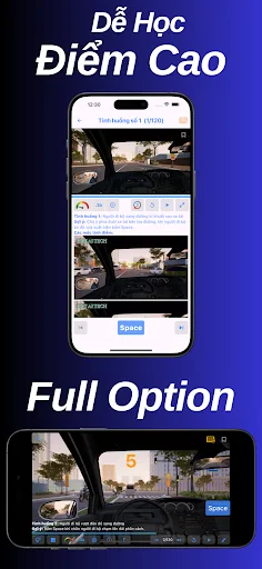 I-download ang Luyện thi mô phỏng 120 TH GPLX – Pagsasanay sa Pagmamaneho - Screenshot 4