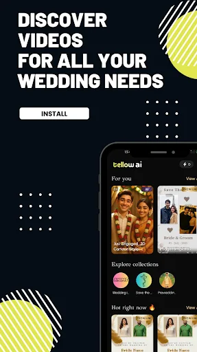 I-download ang Tellow AI: Invitation Video – AI Maker para sa Kasal - Screenshot 1
